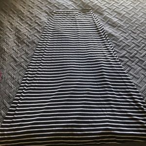 Striped maxi skirt